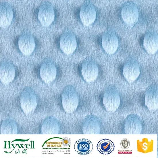 Tecido de lã Minky com preço de fábrica para cobertor de bebê