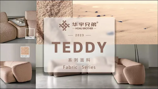 Tecido de sofá de pele de pelúcia Bouclé com textura forte mais vendido