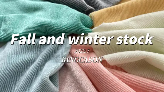 Kingcason Poliéster Riscas Simples Escova de um Lado Tecido de Veludo Super Macio Tecido Minky para Travesseiros